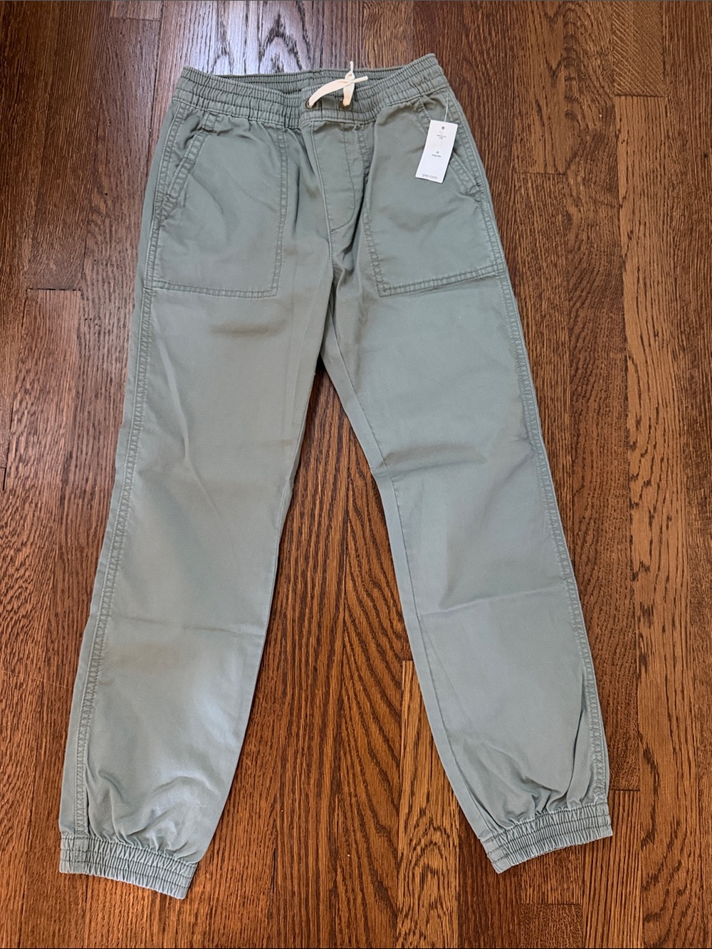 NWT Gap Kids Elastic-Waist Joggers - Sage Green size M